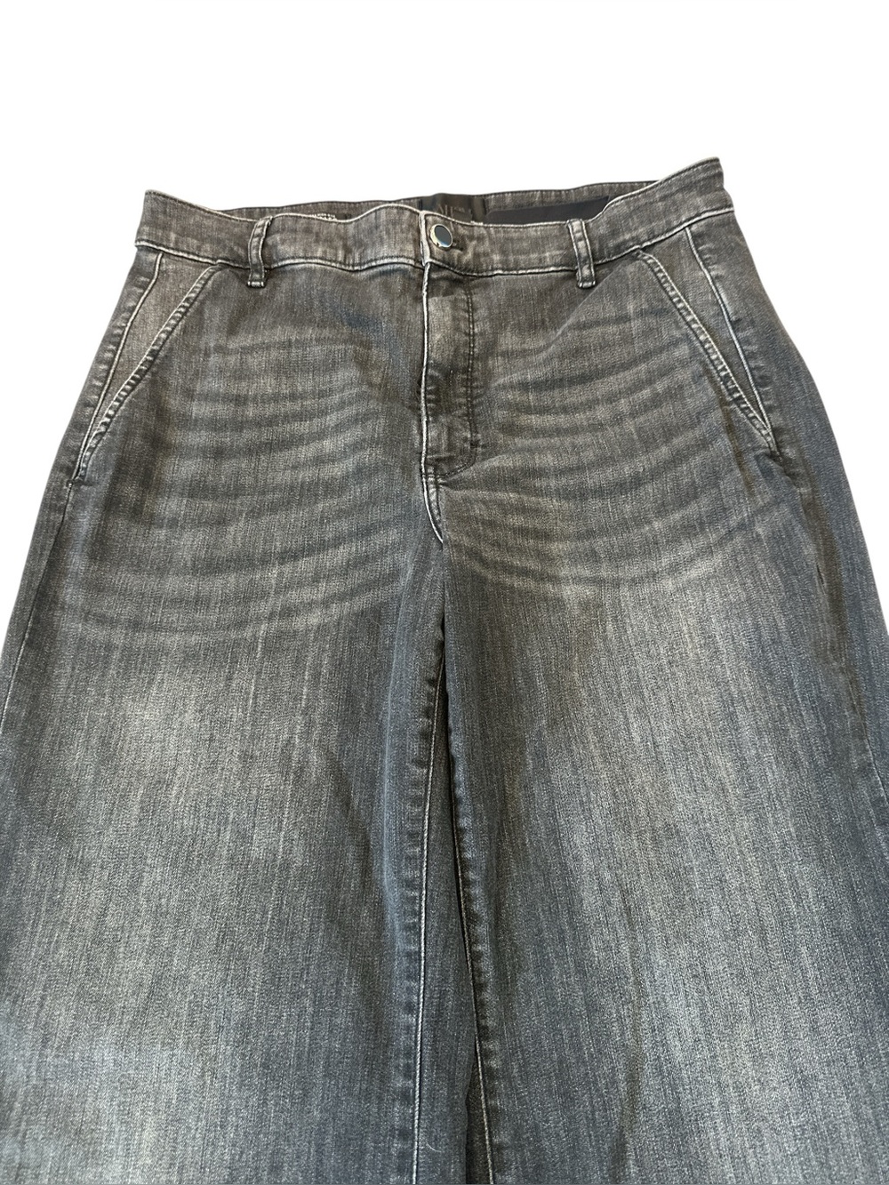 White House Black Market Extra High Rise Eco Wide Leg Jean - Picture 6 of 13